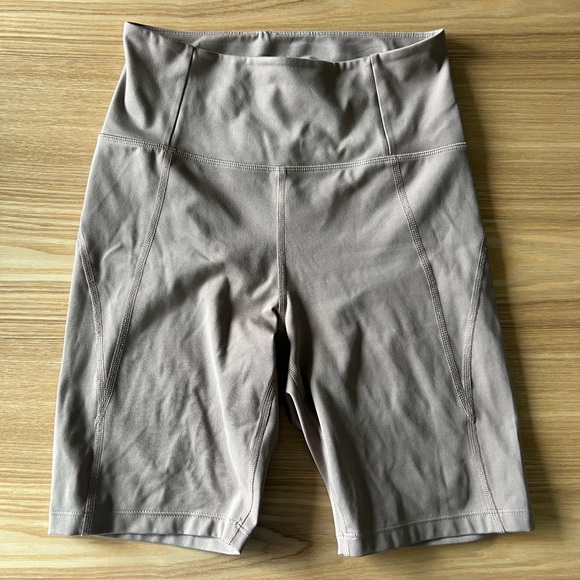 Girlfriend Collective Bike Short in Taupe - Picture 1 of 3
